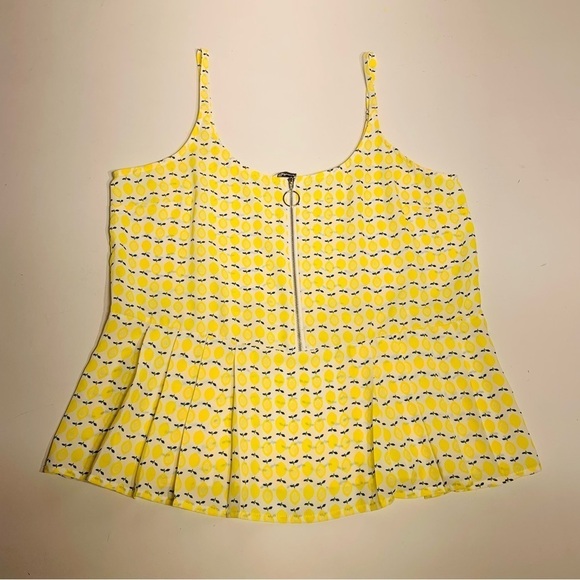 Reitmans L lemon print flowy cami tank top - Picture 2 of 5